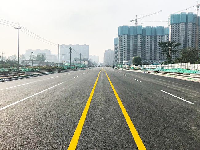 濟南市穎秀路(花園東路至中林路) 道路建設工程施工
